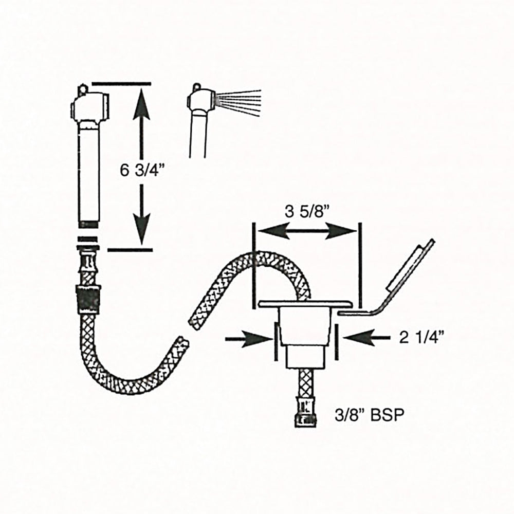 Scandvik Recessed Transom Shower w/6' Hose - White - image 2