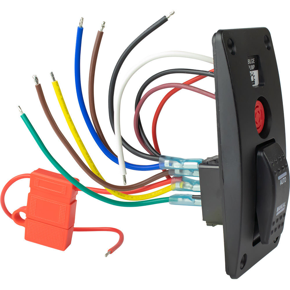 Sea-Dog Bilge Pump Water Alarm Panel w/Switch - image 3