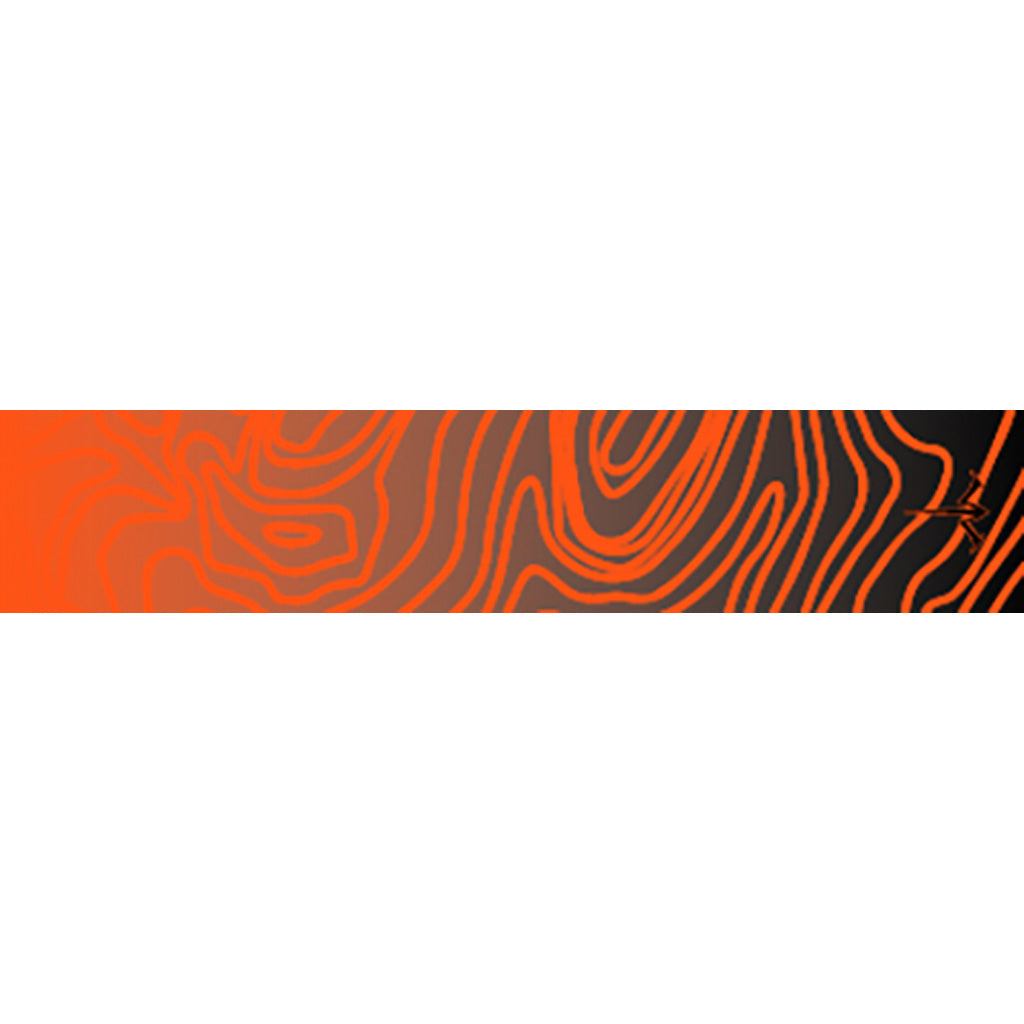 White Water Archery Topo Fade Arrow Wraps Orange 5 in. x 1.125 in. 15 pk.