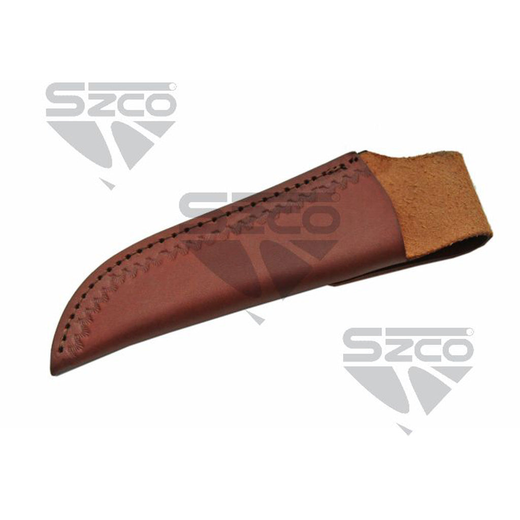 SZCO Stag and Wood Skinner Knife 8 in.