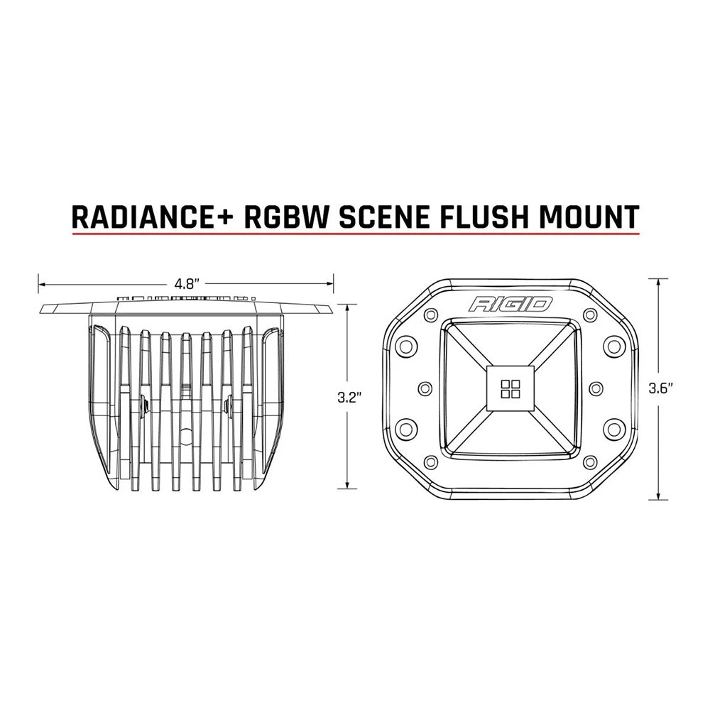 RIGID Industries Radiance Scene - RGBW - Flush Mount - Pair - image 3