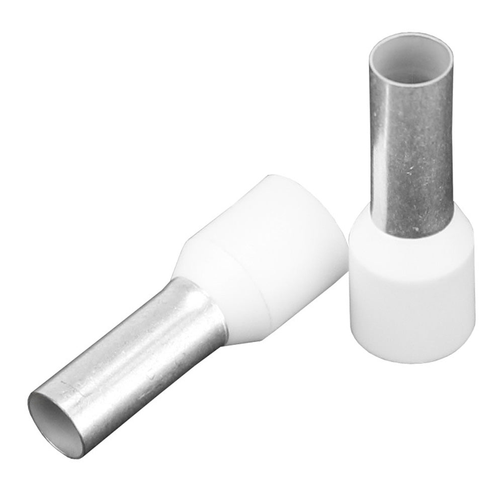 Pacer Ivory 8 AWG Wire Ferrule - 12mm Length - Pack of 10
