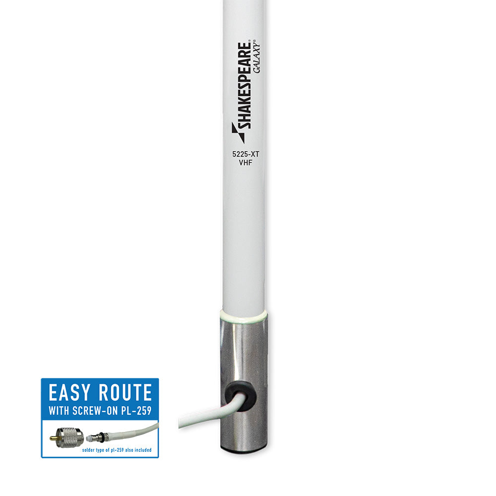 Shakespeare Galaxy 5225-XT 8' VHF Antenna - 6dB Gain - Reduced Length - image 2