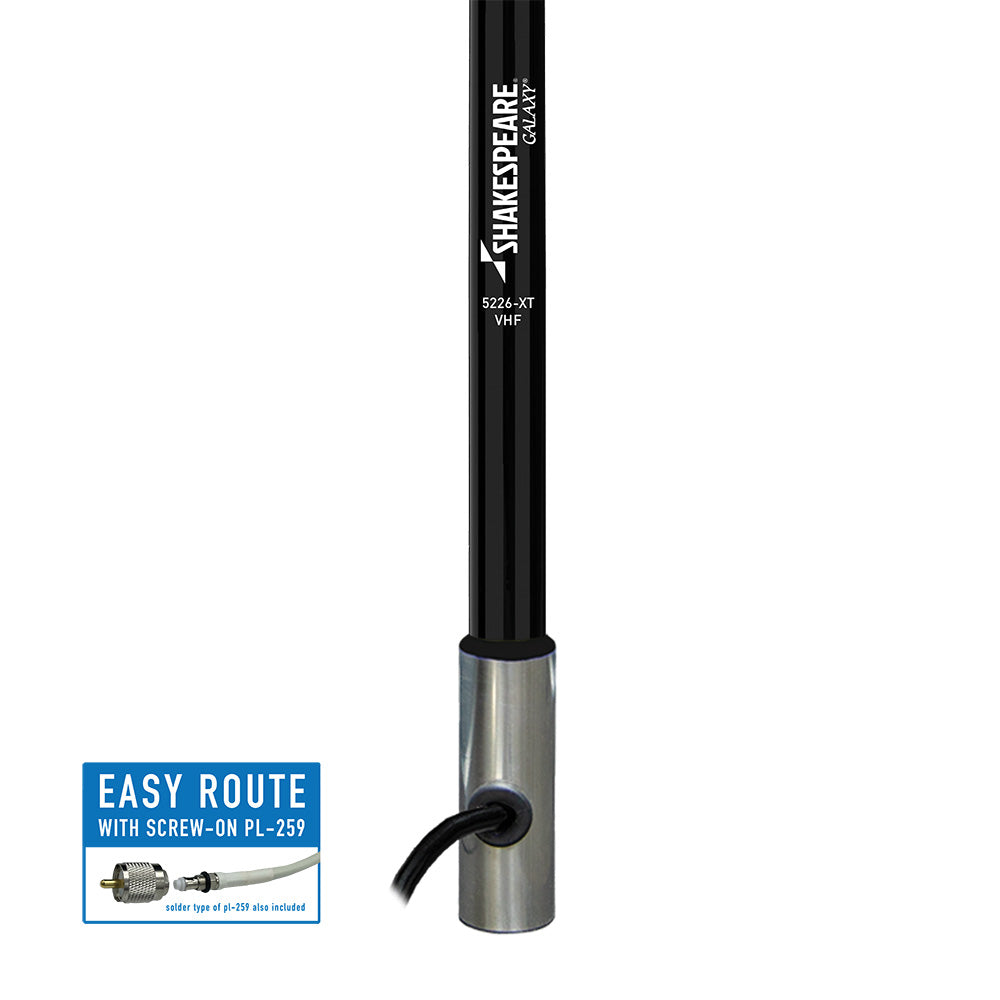 Shakespeare Galaxy 5226-XT 8' Black VHF Antenna - 6dB Gain - image 2