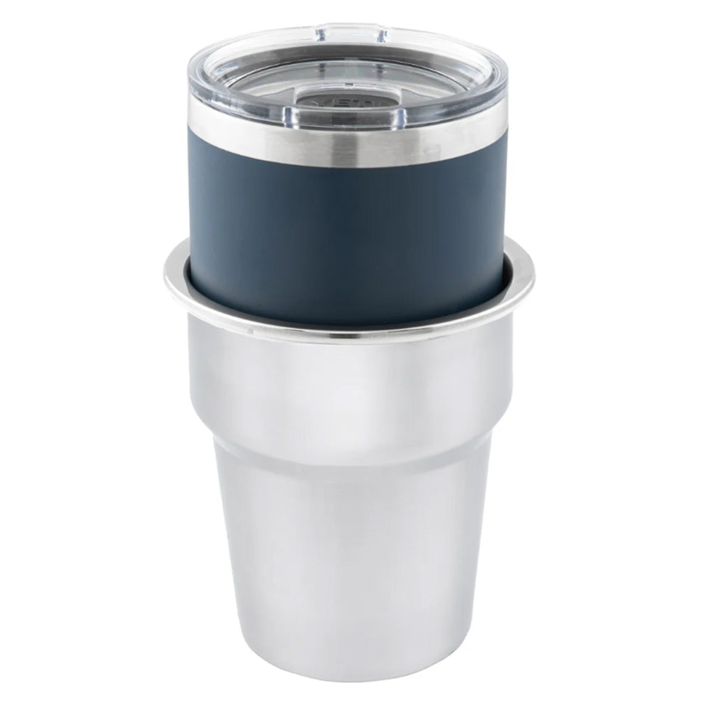Whitecap Extra Large Stainless Steel Flush Cupholder - image 2