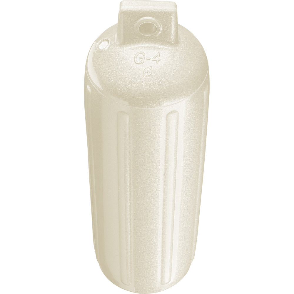 Polyform G-4 Twin Eye Fender 6.5" x 22" - Metallic White - image 2