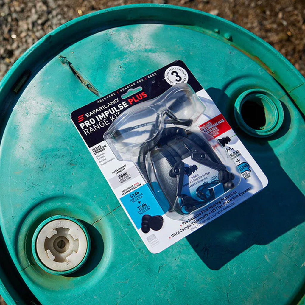 "Safariland Pro Impulse Range Kit Eye Protection, Earmuffs, Impulse Plus In Ears"