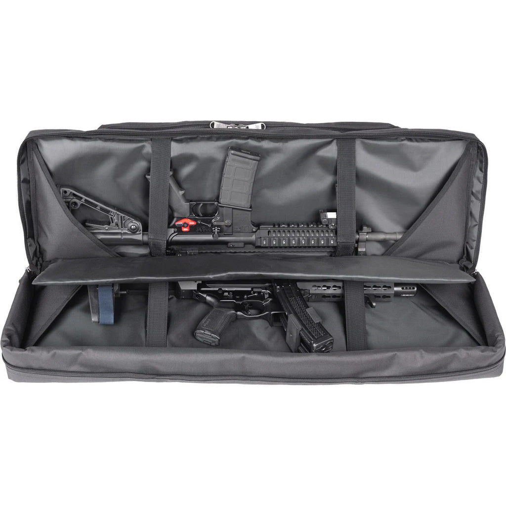 Bulldog Deluxe Double Tactical Rifle Case Black 42 in.