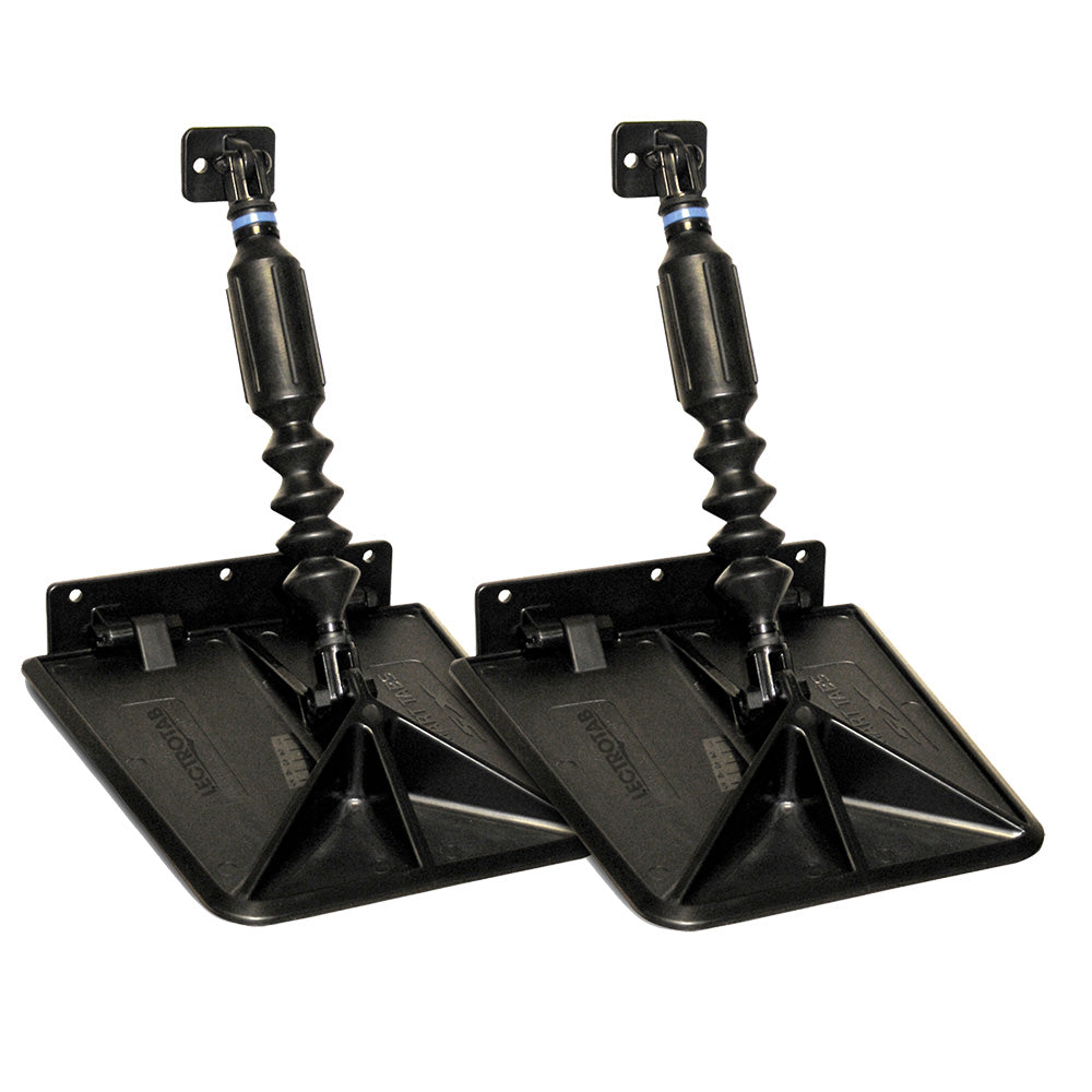 Smart Tab SX Composite Trim Tabs by Lectrotab 9.5” x 10” f/18'-20’ Boat w/150 - 240HP - Black