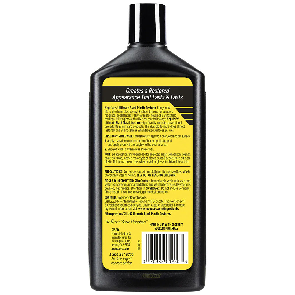 Meguiar's Ultimate Black Plastic Restorer - 16oz - image 2