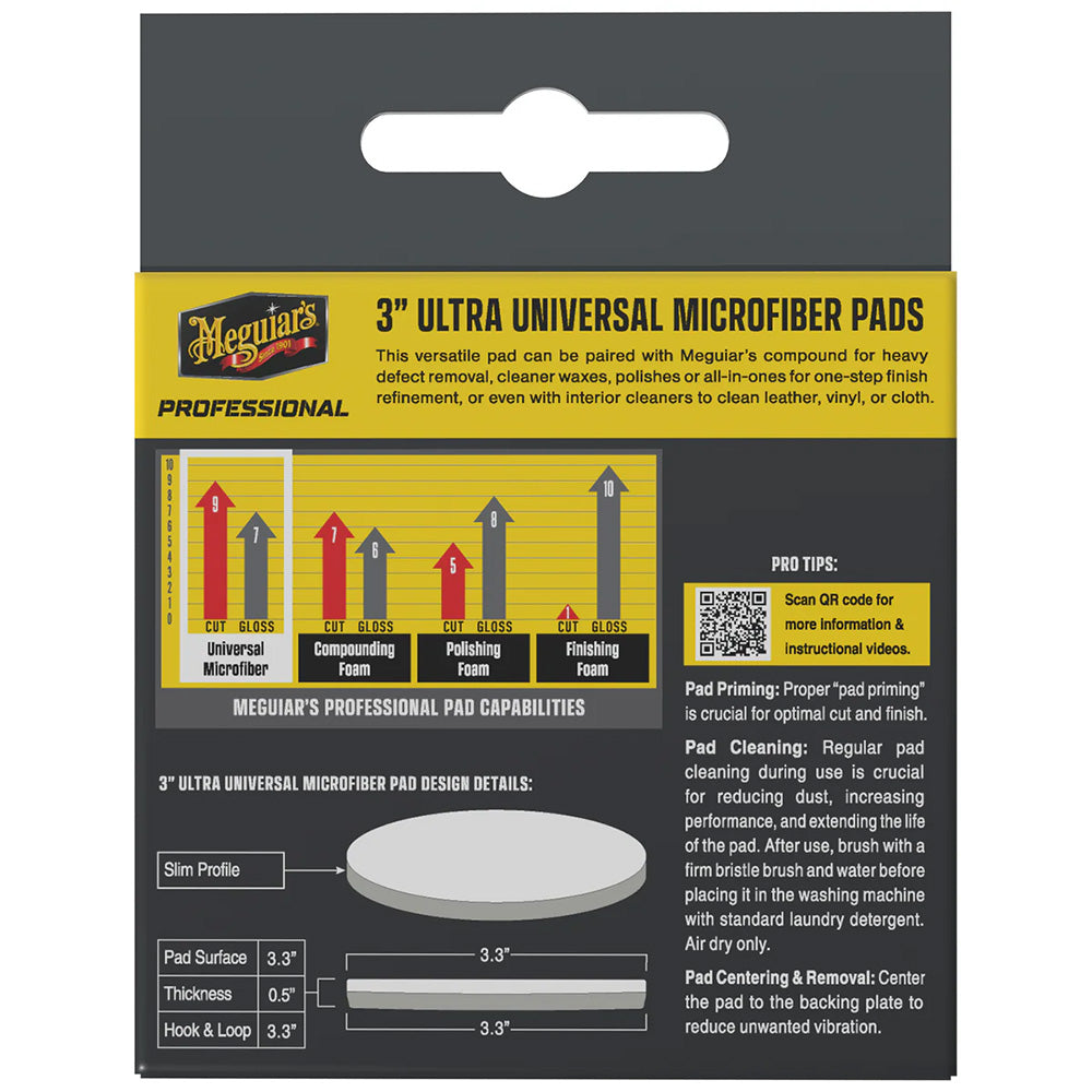 Meguiar's Professional 3" Ultra Universal Microfiber Pads *Pack of 3 - image 2