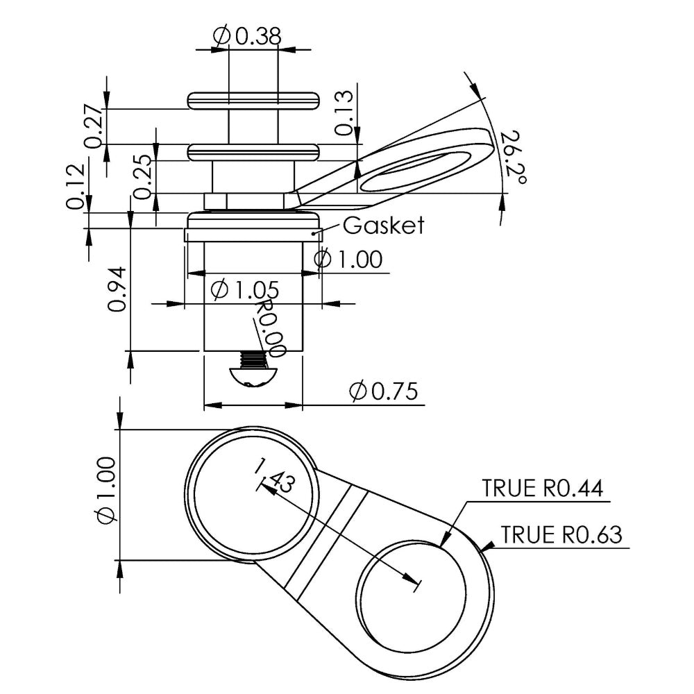 TACO Aluminum Quick-Release Fender Lock f/Pontoon Boats - image 2