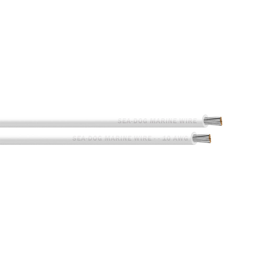 Sea-Dog 10 AWG White Primary Wire - 100'