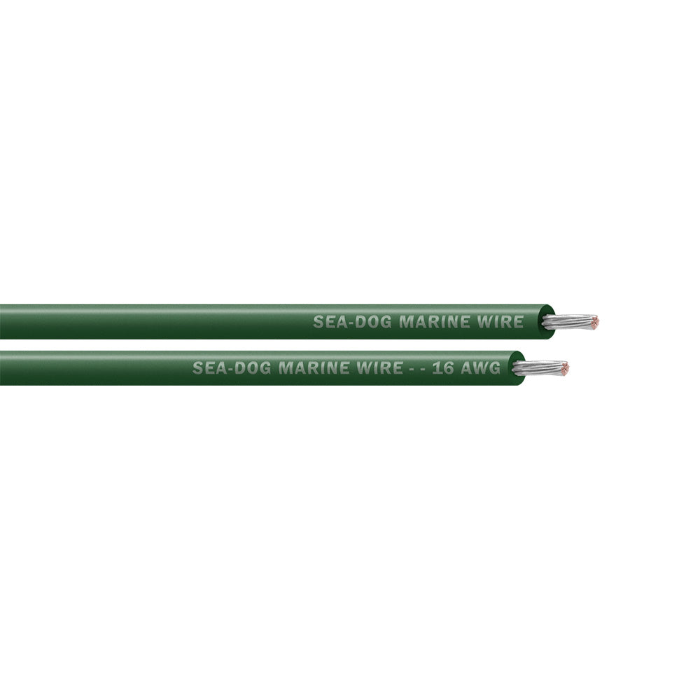 Sea-Dog 16 AWG Green Primary Wire -100'