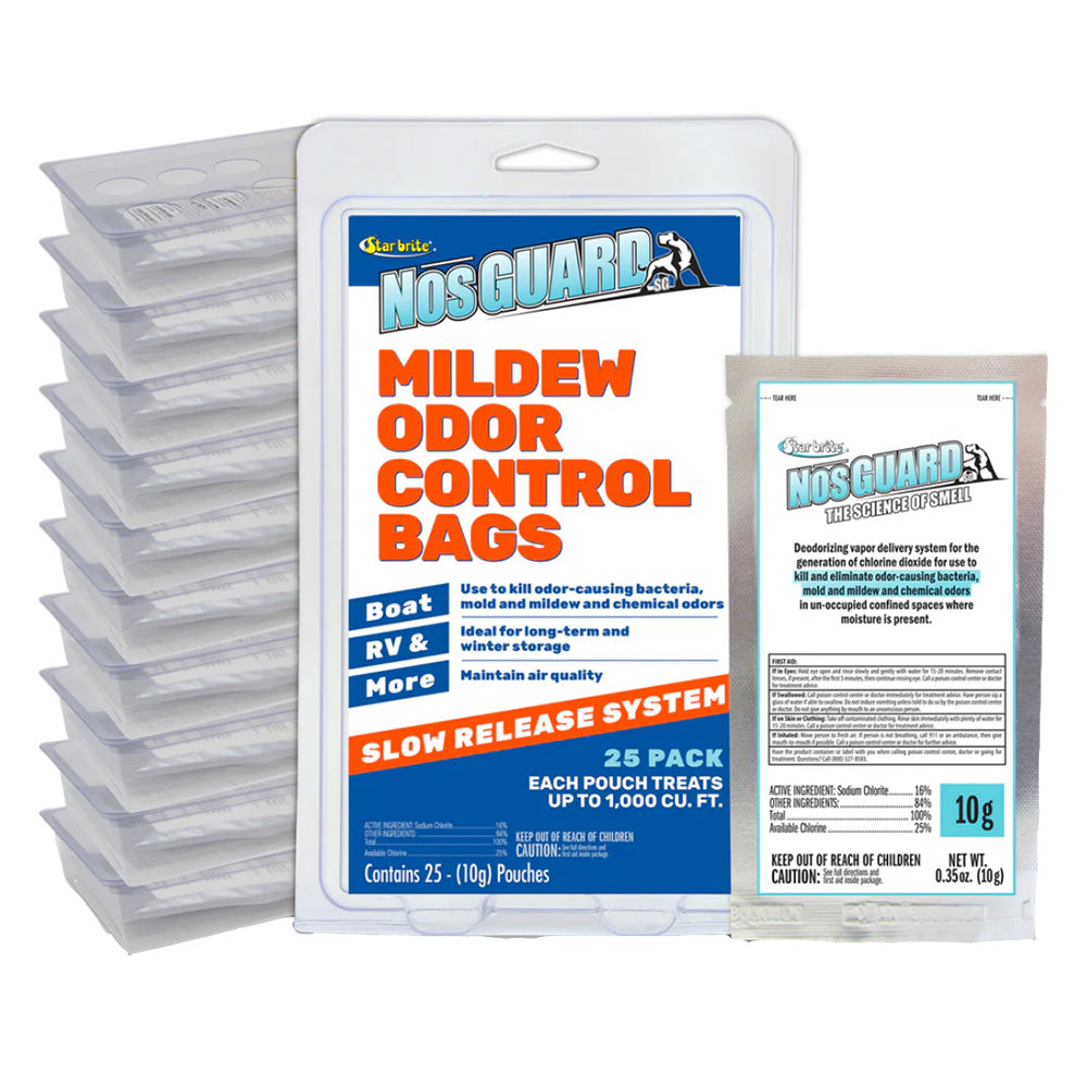 Star brite NosGUARD Mildew Odor Control Bags Slow Release System *Pack of 25