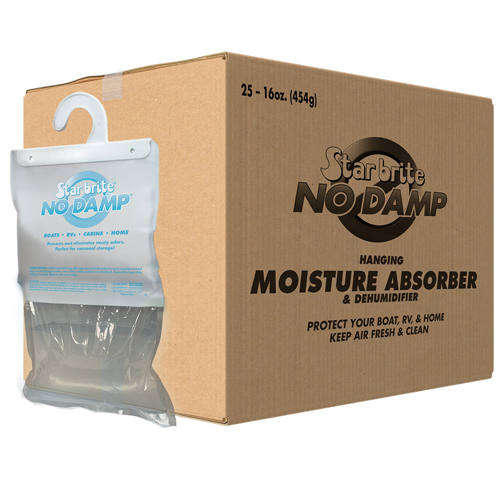 Star brite No Damp Moisture Absorber & Dehumidifier Hanging Bag - 16 oz *Pack of 25