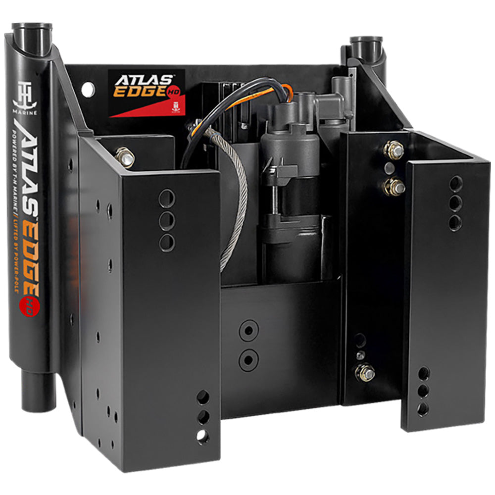 T-H Marine ATLAS™ EDGE 10" Set Back Hydraulic Jack Plate - Heavy Duty - Black