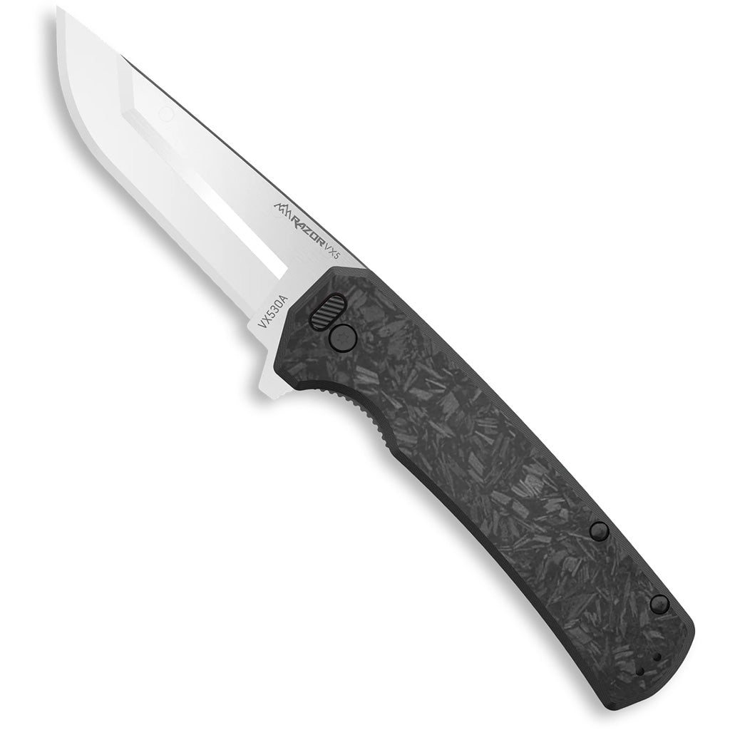 Outdoor Edge Razor VX5 EDC Knife Forged Carbon G10 3 in.