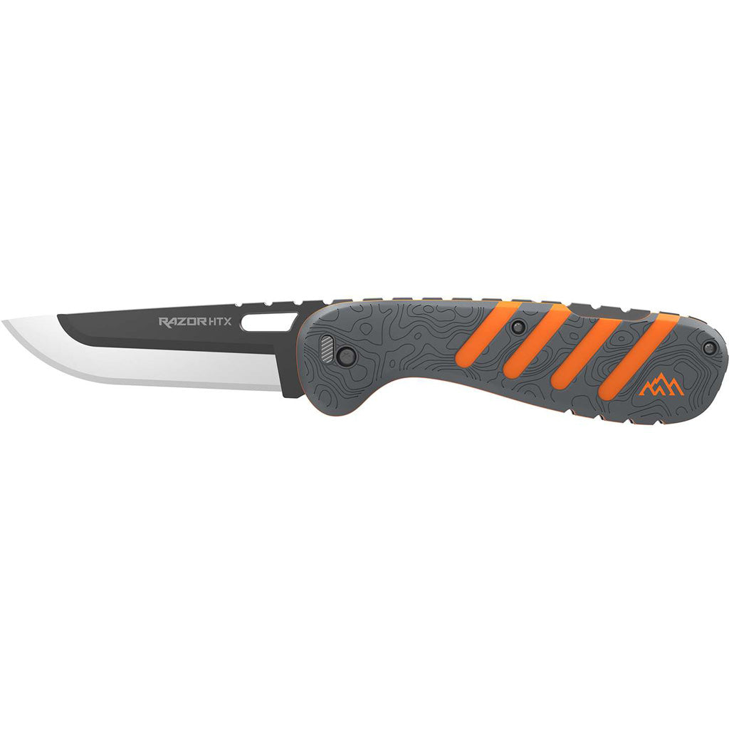 "Outdoor Edge Razor Htx 3.5"" Folder Orange/Gray, 6 Blades"
