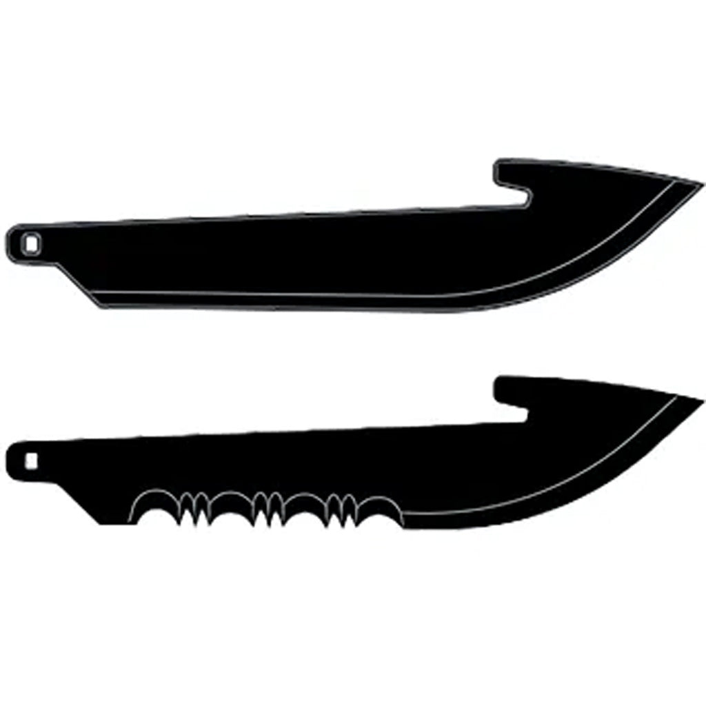 "Outdoor Edge 2.5"" Carry Drop Point Combo Black, 6 Blades"