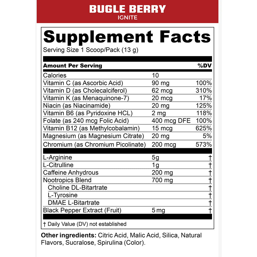 MTN Ops Ignite Bugle Berry 20ct Trail Pack