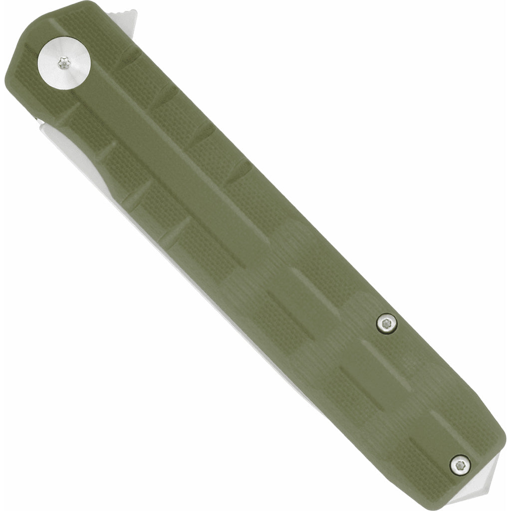 CobraTec Large Kuzio Drop Folder Knife Folding Blade OD Green