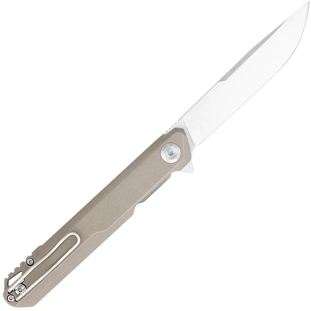 CobraTec Monarch G-10 Folder Knife Folding Blade Tan