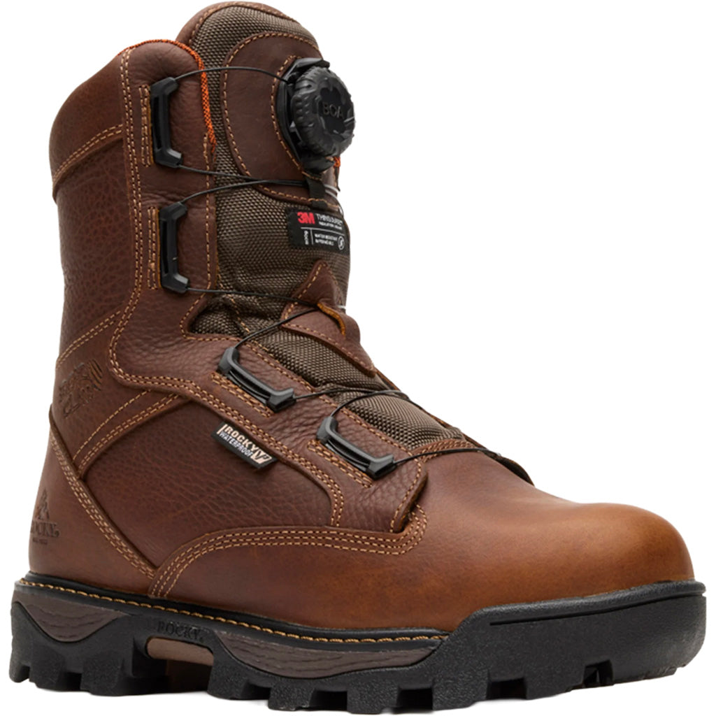 "Rocky Bearclaw HD Hunting Boot 9"" Brown 800g Size 9"