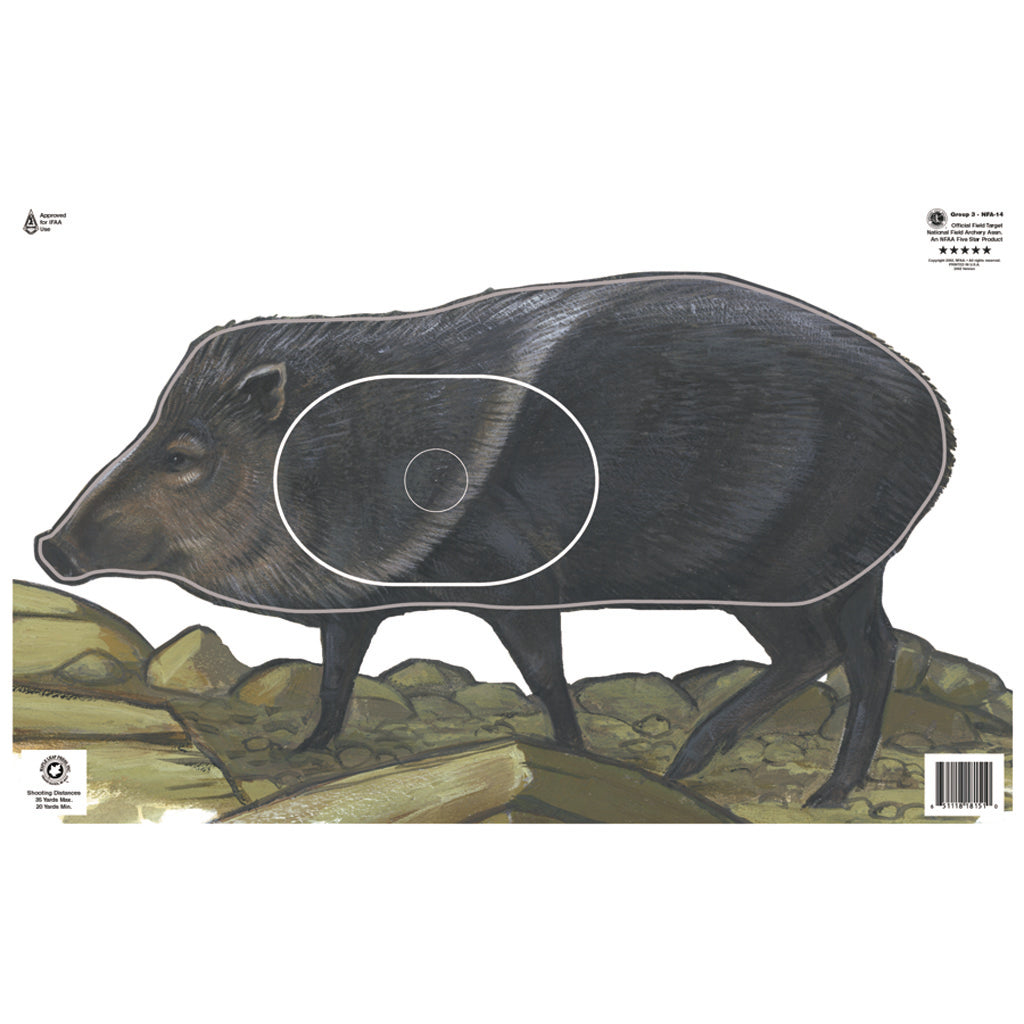Maple Leaf NFAA Animal Faces Group 3 Javelina