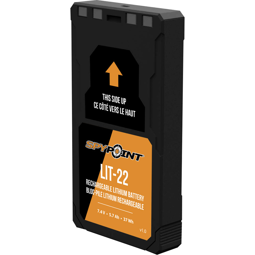 "Spypoint Lit 22 Rechargeable Lithium Battery Fits Flex, Flex G-36, Flex Solar"