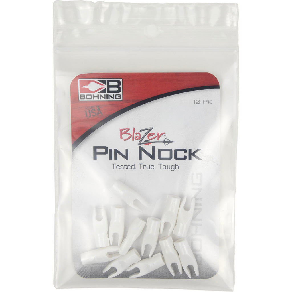 Bohning Blazer Pin Nocks White 12 pk.