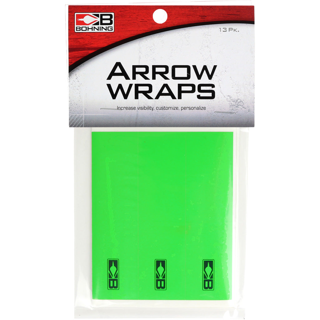 Bohning Blazer Arrow Wraps Neon Green 4 in. 13 pk.