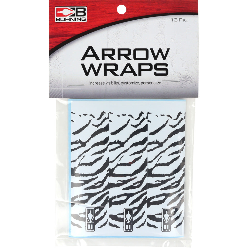 Bohning Blazer Arrow Wraps White Tiger 4 in. 13 pk.