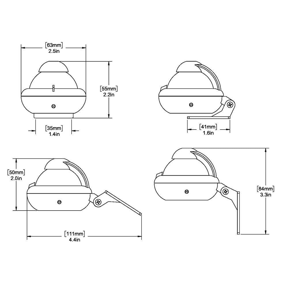 Ritchie X-10W-M RitchieSport Compass - Bracket Mount - White - image 2