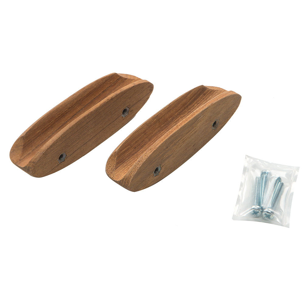 Whitecap Teak Oval Drawer Pull - 4"L - Pack of 2 - image 4