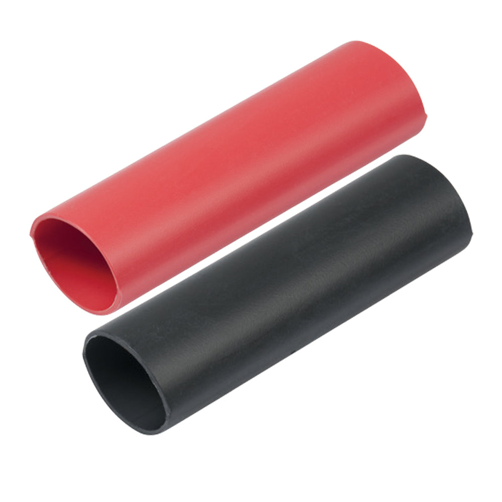 Ancor Heavy Wall Heat Shrink Tubing - 3/4" x 3" - Pack of 2 - Black/Red