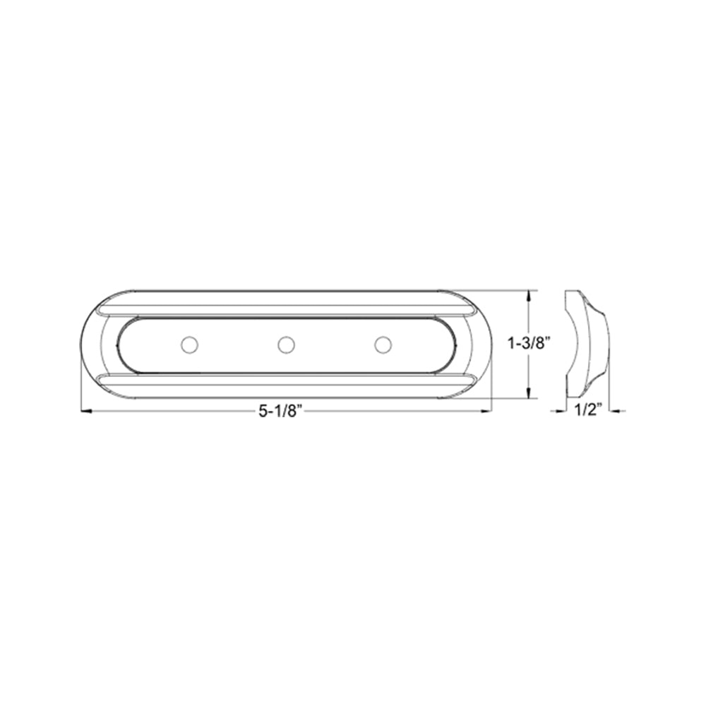 TACO 4-LED Deck Light - Flat Mount - White Housing - image 2