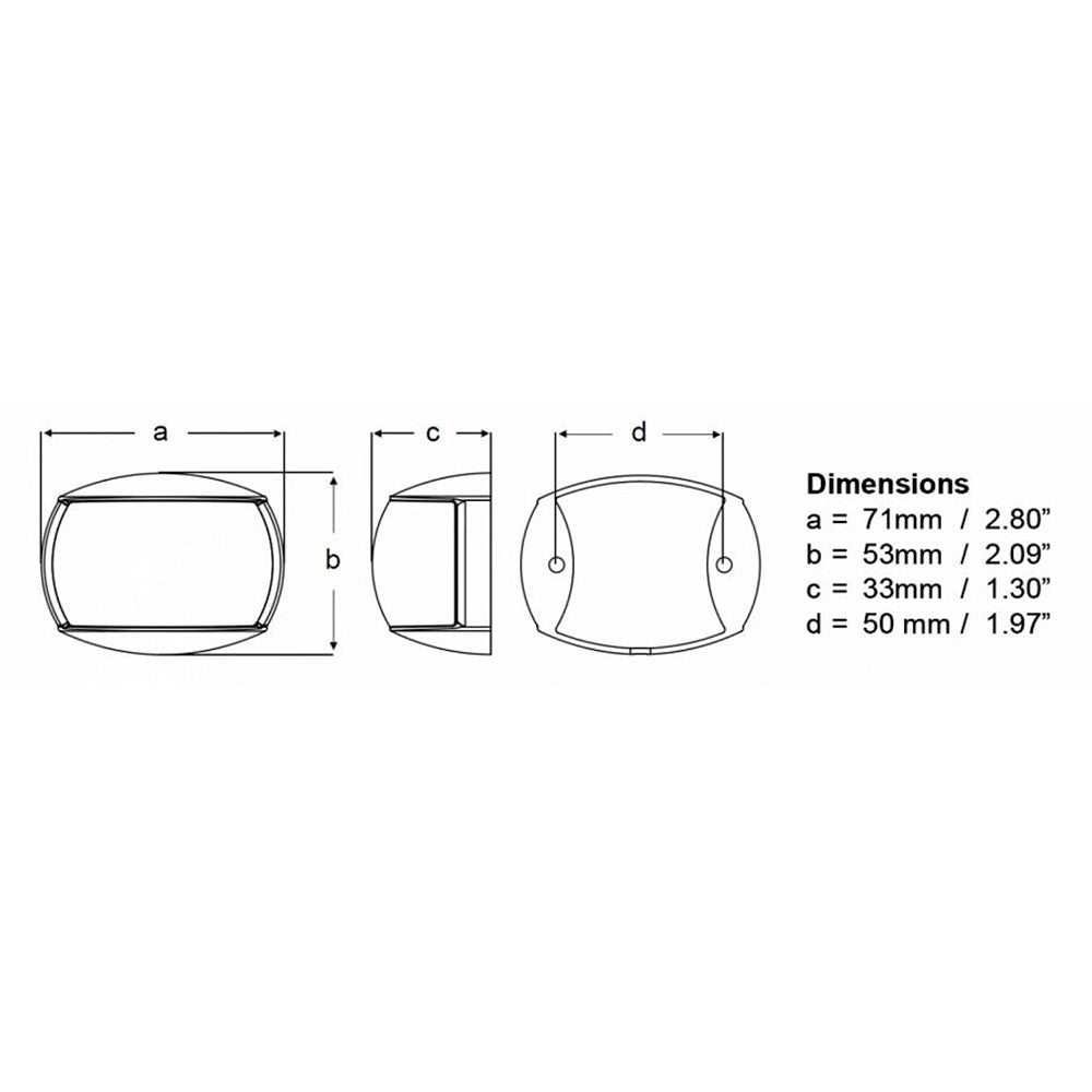 Hella Marine NaviLED Port & Starboard Pair - 2nm - Clear Lens/Black Housing - image 2