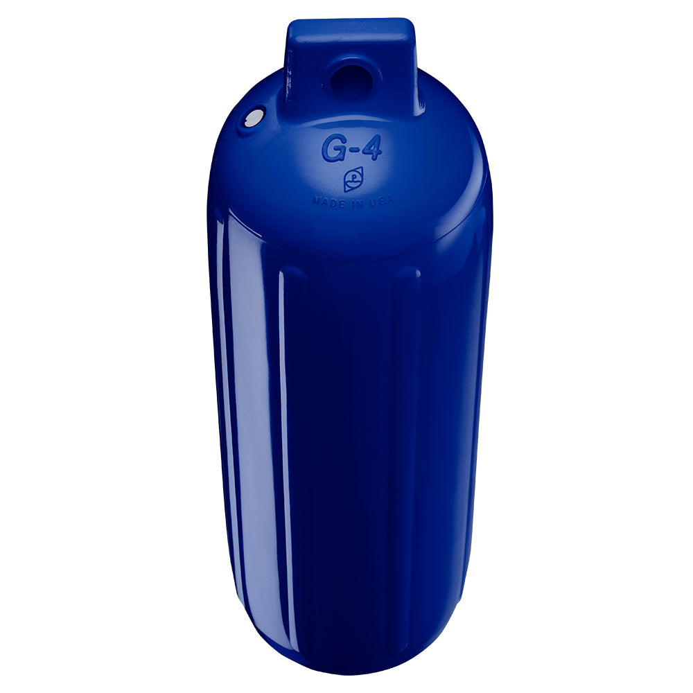 Polyform G-4 Twin Eye Fender 6.5" x 22" - Cobalt Blue w/Adapter - image 2