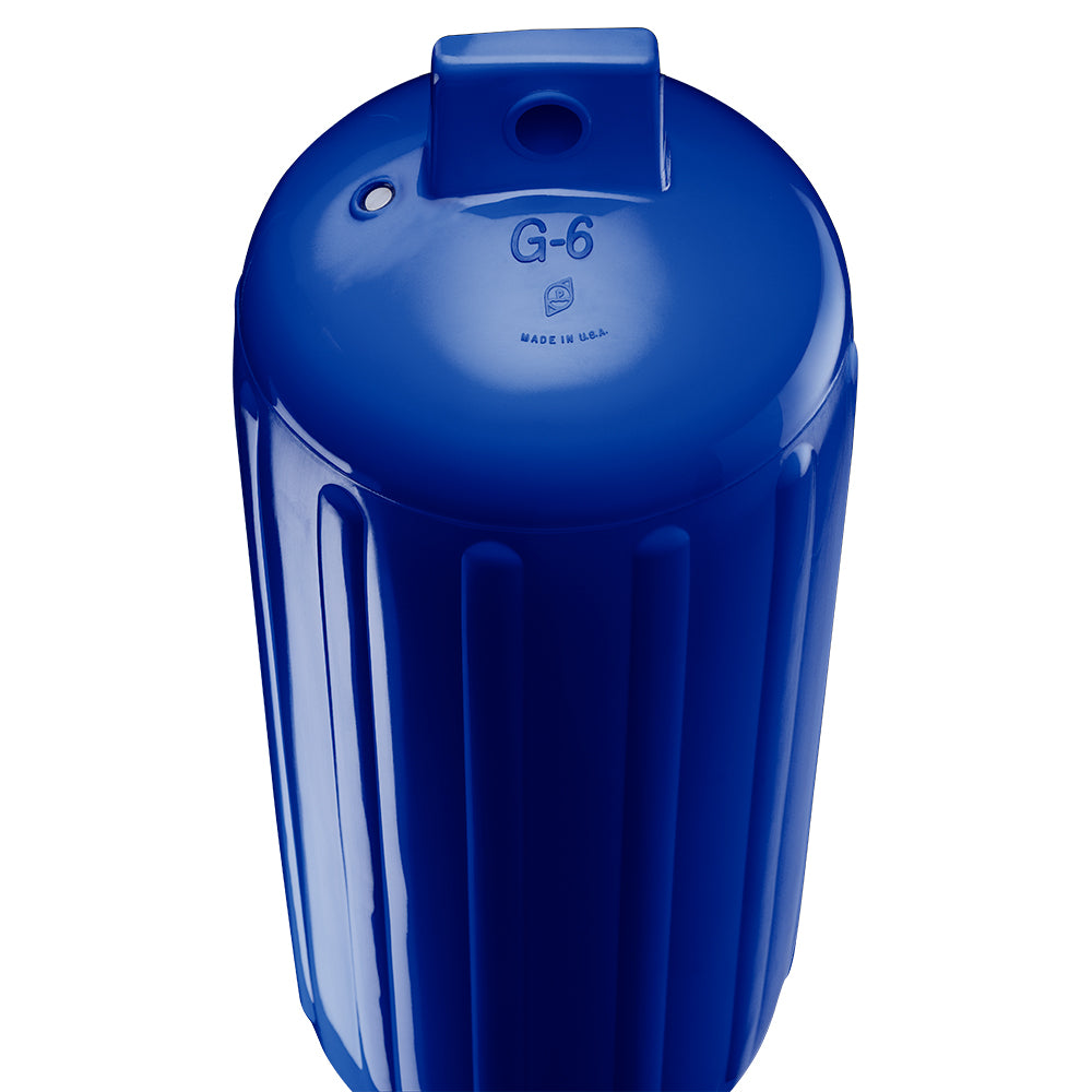 Polyform G-6 Twin Eye Fender 11" x 30" - Cobalt Blue w/Adapter - image 2