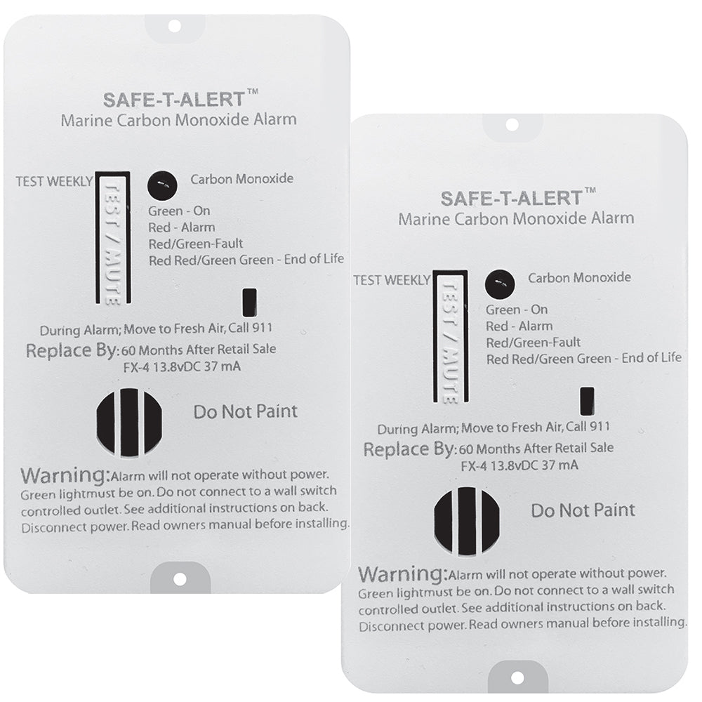 Safe-T-Alert FX-4 Carbon Monoxide Alarm - Pack of 2