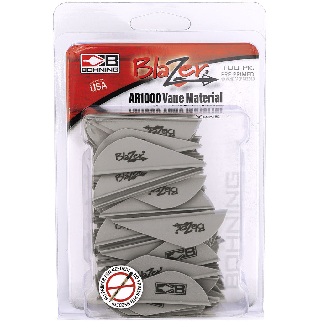 Bohning Blazer Vanes Silver 100 pk.