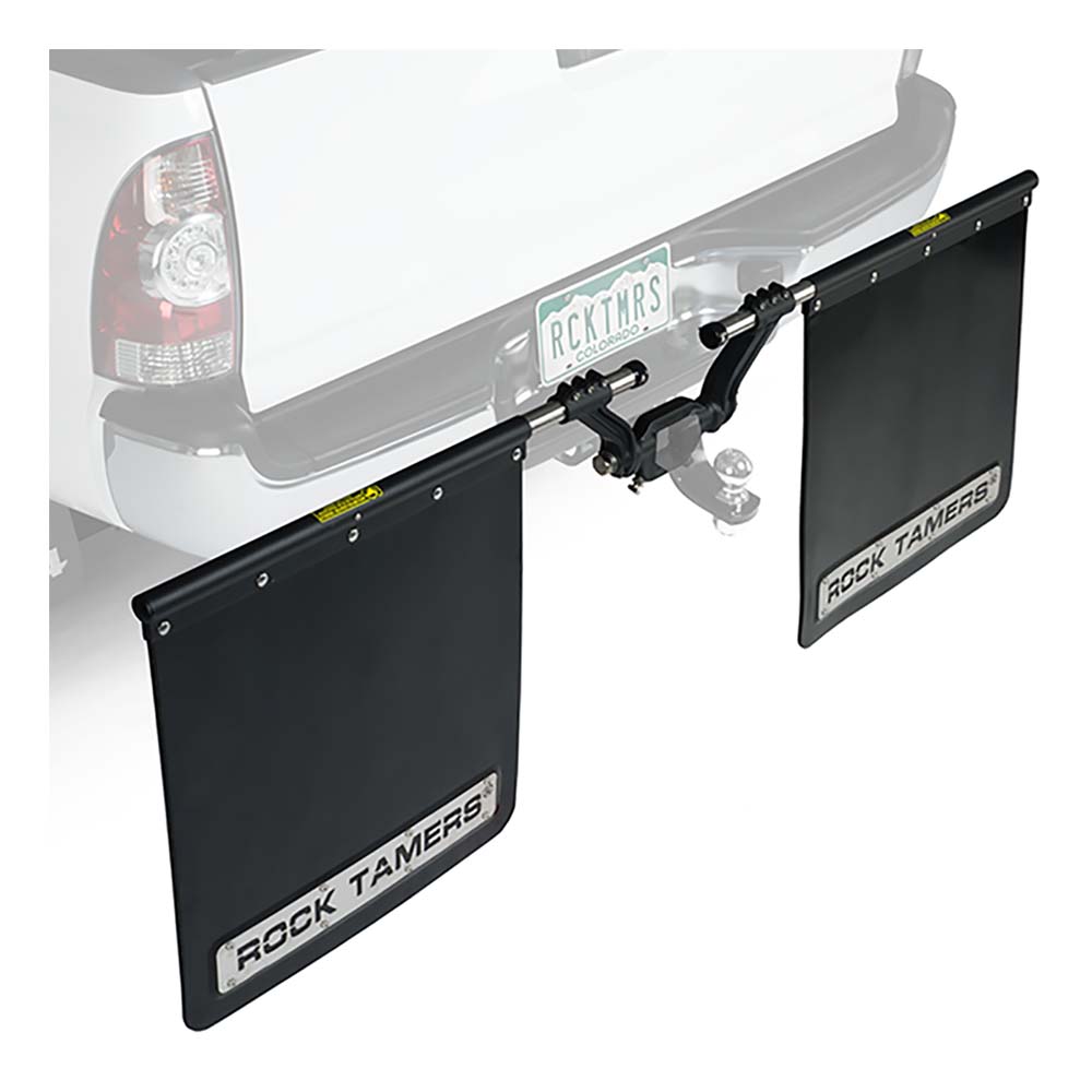 ROCK TAMERS 2" Hub Mudflap System - Matte Black/Stainless - image 2