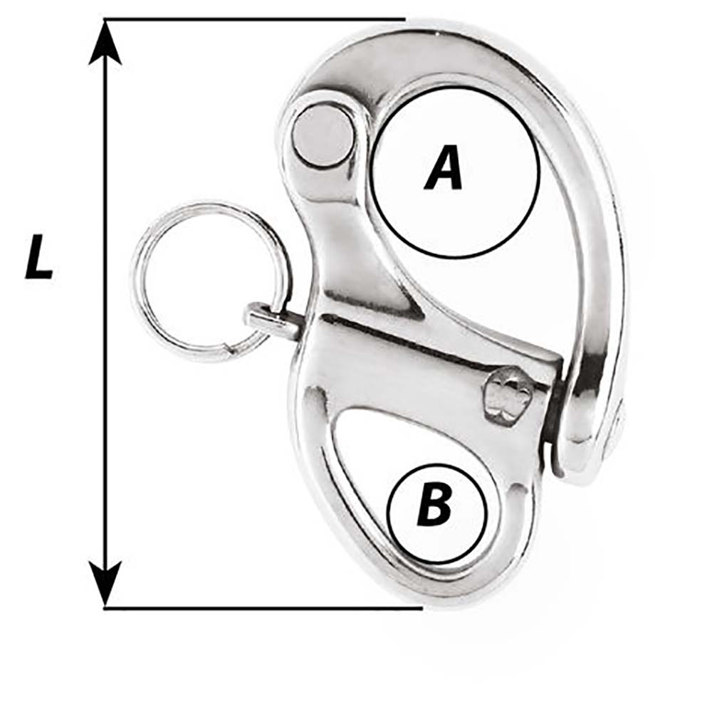 Wichard 2-3/4" Snap Shackle w/Fixed Eye - 70mm - image 2