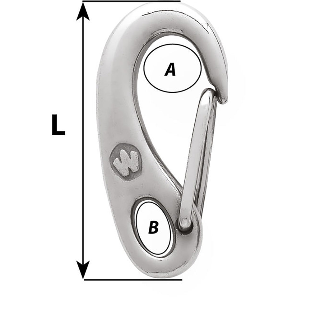 Wichard Safety Snap Hook - 35mm - image 2