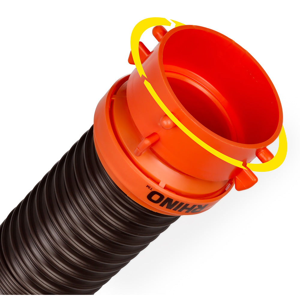 Camco RhinoFLEX 10' Sewer Hose Extension w/Swivel Bayonet & Lug - image 3