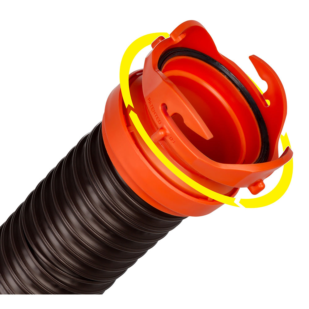 Camco RhinoFLEX 5' Sewer Hose Extension w/Swivel Bayonet & Lug - image 3