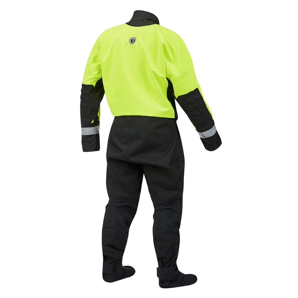 Mustang MSD576 Water Rescue Dry Suit - Fluorescent Yellow Green-Black - XL - image 4