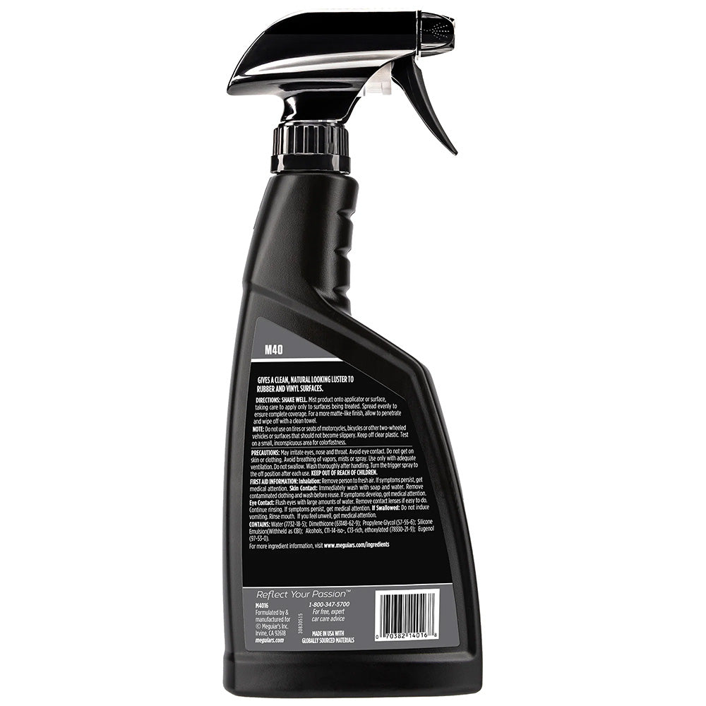 Meguiar's M40 Mirror Glaze Vinyl & Rubber Cleaner & Conditioner - 16oz - image 2