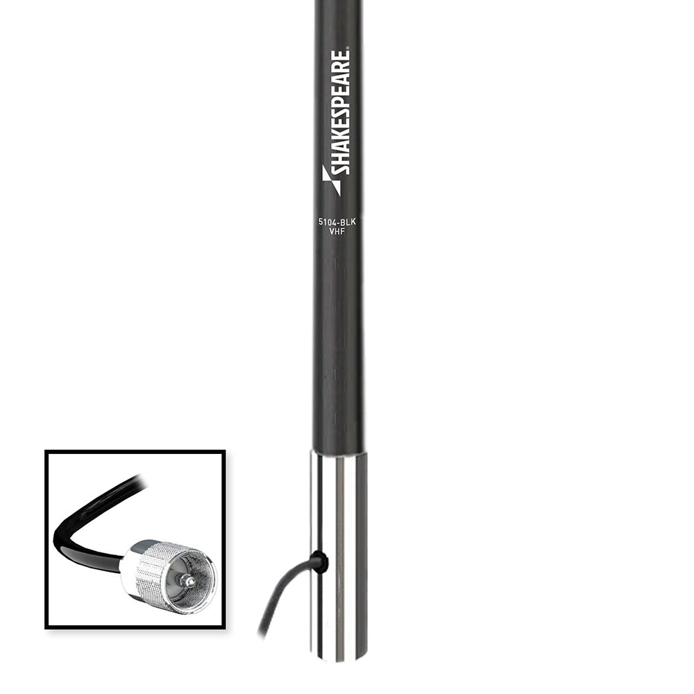 Shakespeare 5104 4’ Classic VHF Antenna w/15' RG-58 Cable - Black - image 2